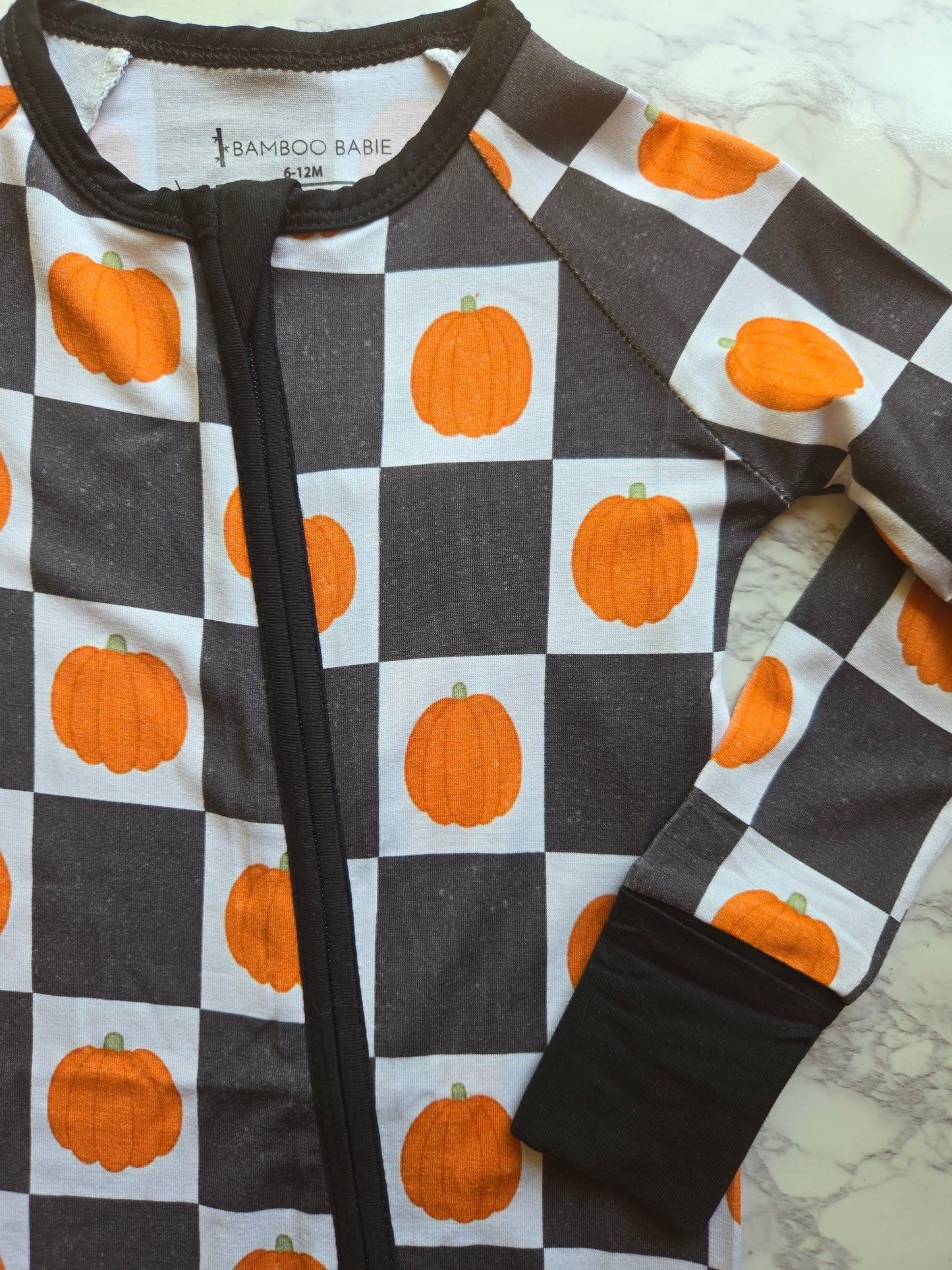 Pumpkin Patch Zippered Romper